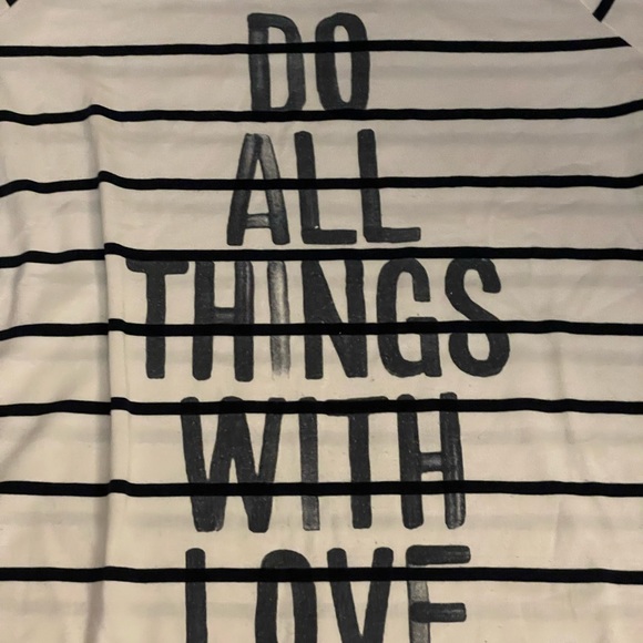 🚨 SOLD 🚨Vanilla Sugar stripe Tee Shirt Blue Black White size XL Do All Things - Picture 11 of 11